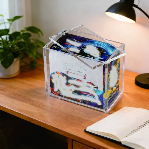 stapelbare acryl displaydoos van 5 mm, geschikt voor etb, met magnetische stofhoes voor figuurtjes, ontworpen voor ruilkaarten, verzamelobjecten en sportmemorabilia, verbeterde versie, correcte maat, geüpgradede verpakking
