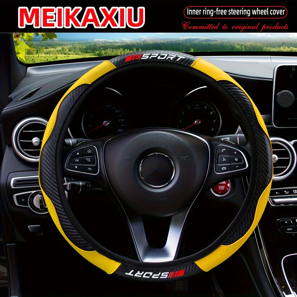 Elastic Car Steering Wheel Cover