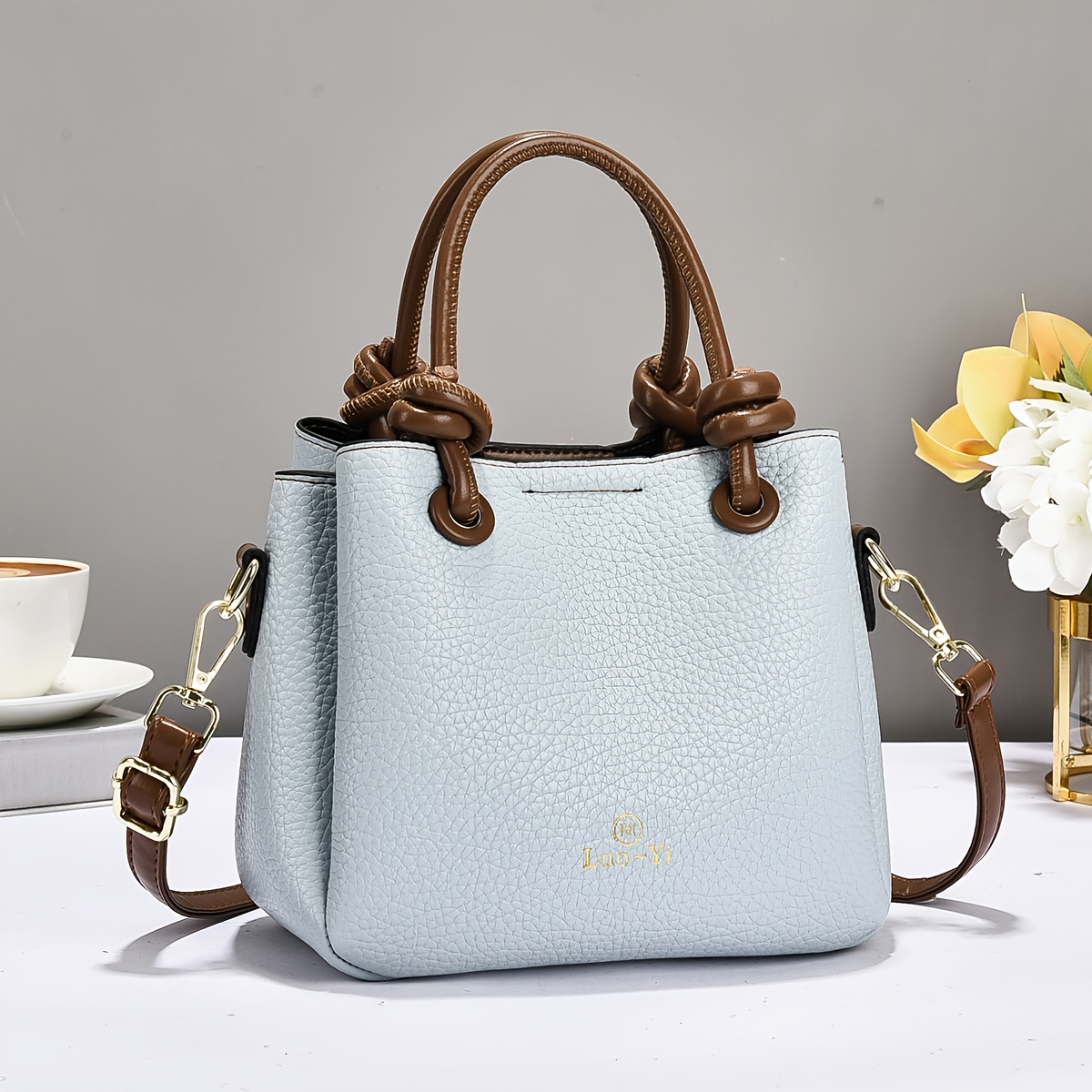 Women' Large Capacity Multi-Tier Bucket Bag - Vintage Crossbody Handbag with Zipper Closure, Lightweight Suitable for Commuting, Travel &, Elegant Handheld Shoulder Purse in //Taupe/, Multi-Color Options