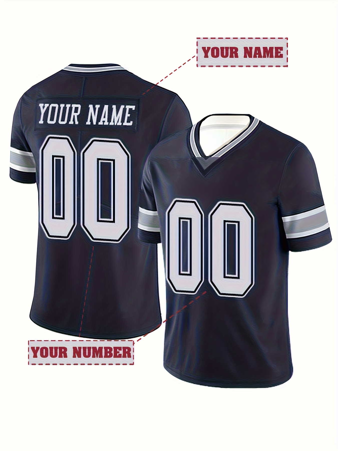 american football jerseys sold on Temu Canada