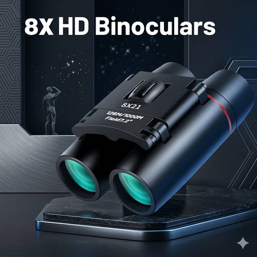 8x21 compact binoculars for adults high definition binoculars with rubber for bird watching hiking travel portable gear for outdoor adventure