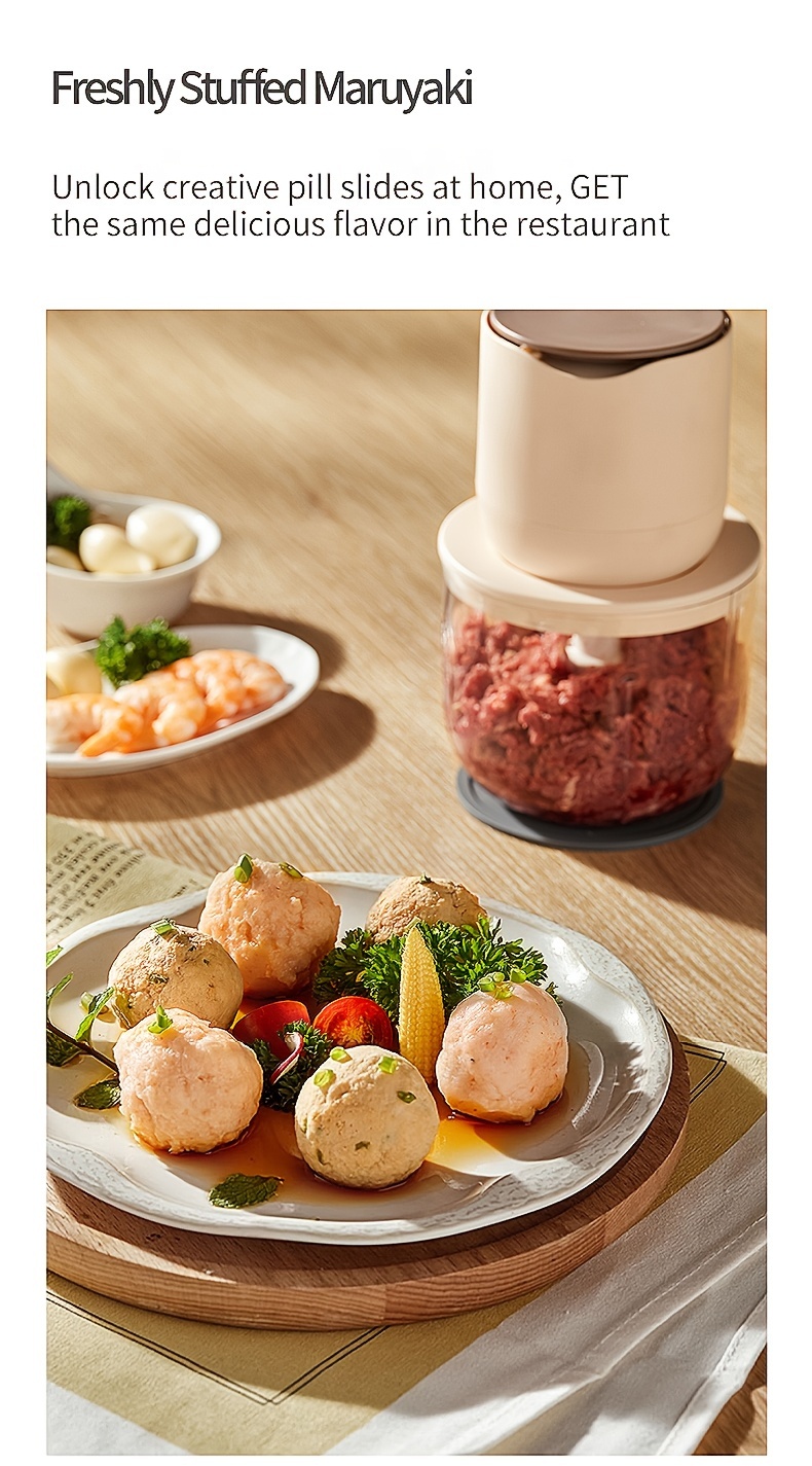 versatile wireless meat grinder usb rechargeable 600ml multi function food processor juicer ice crusher with 19000 rpm motor     for home kitchen   grinder for kitchen office food prep transparent kitchenware metal grinding blades Product details 14