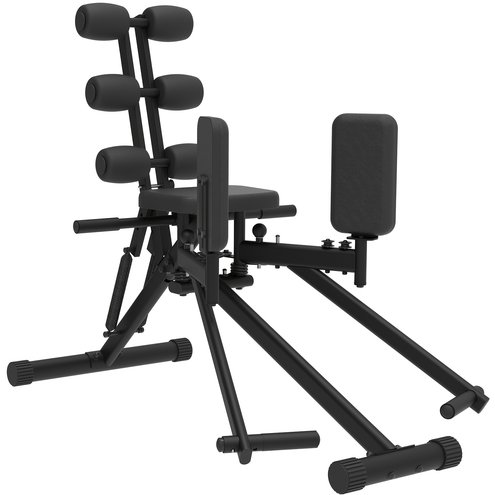 Image of Hip Adductor Machine: 3-in-1 Inner And Outer Thigh Machine Back Stretch Compact Trainer For And Leg Exercise, Home Gym Women