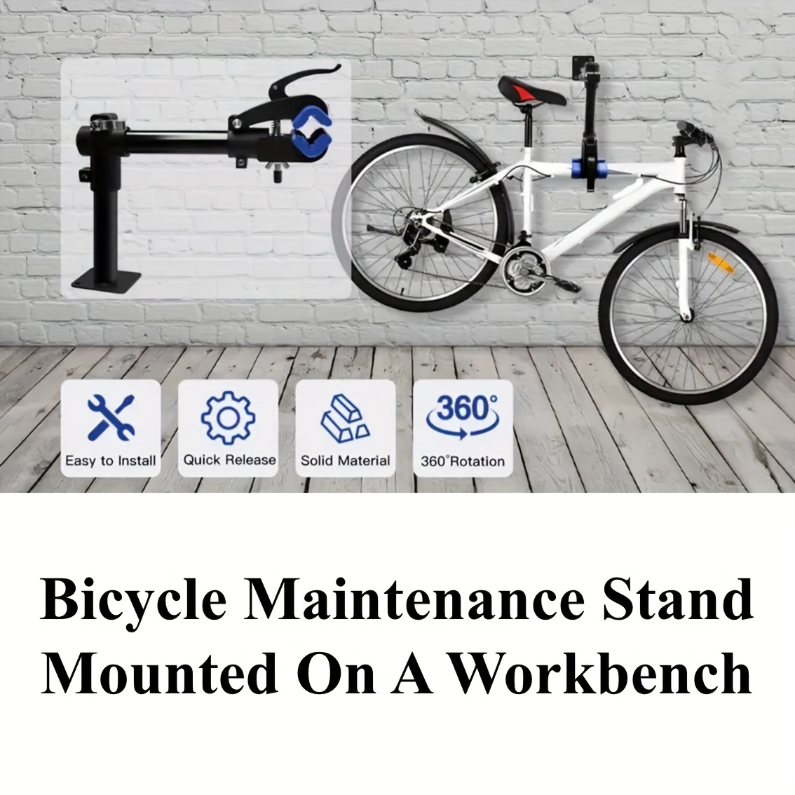 iron bicycle repair stand lacquer 360 rotating wall Temu Australia