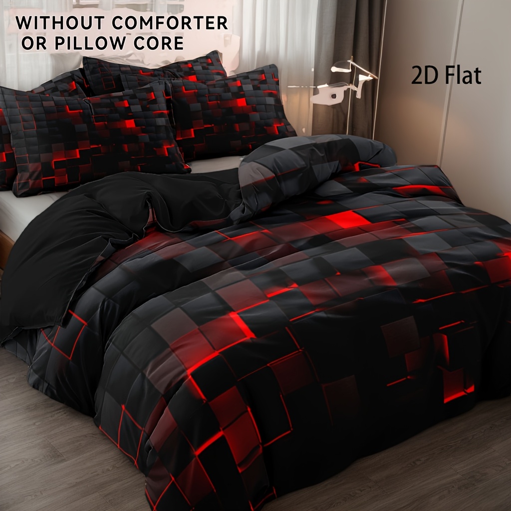 3PCS Modern Geometric Cube Duvet Cover Set: In-Depth Review, Specs & Buyer's Guide