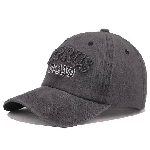 vintage distressed duckbill cap cyprus patch baseball cap outdoor sports casual versatile long brim hat wide brim smaller adjustable size essential for and