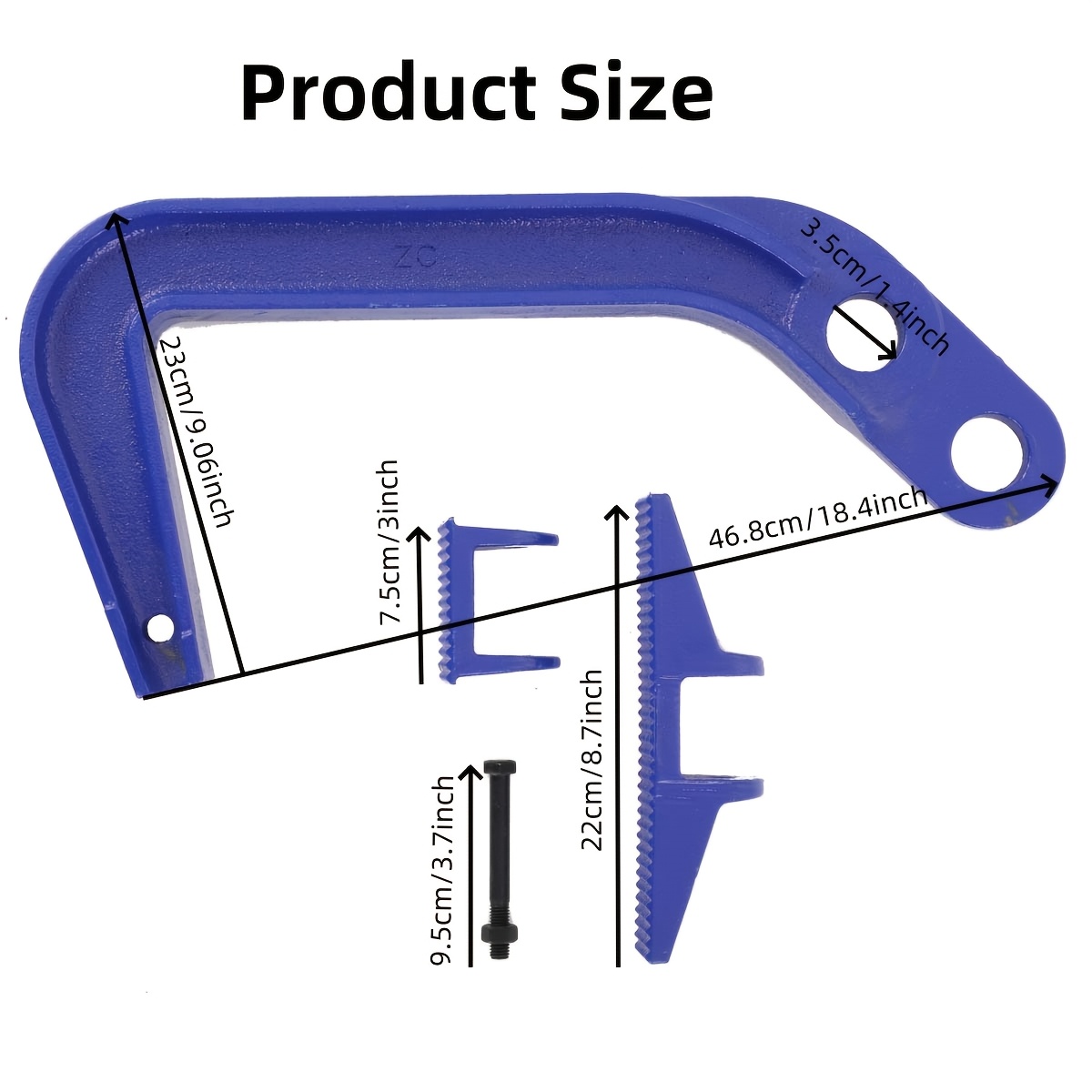 Heavy-Duty 5 Ton Auto Body Clamp Hook for Cars and Trucks