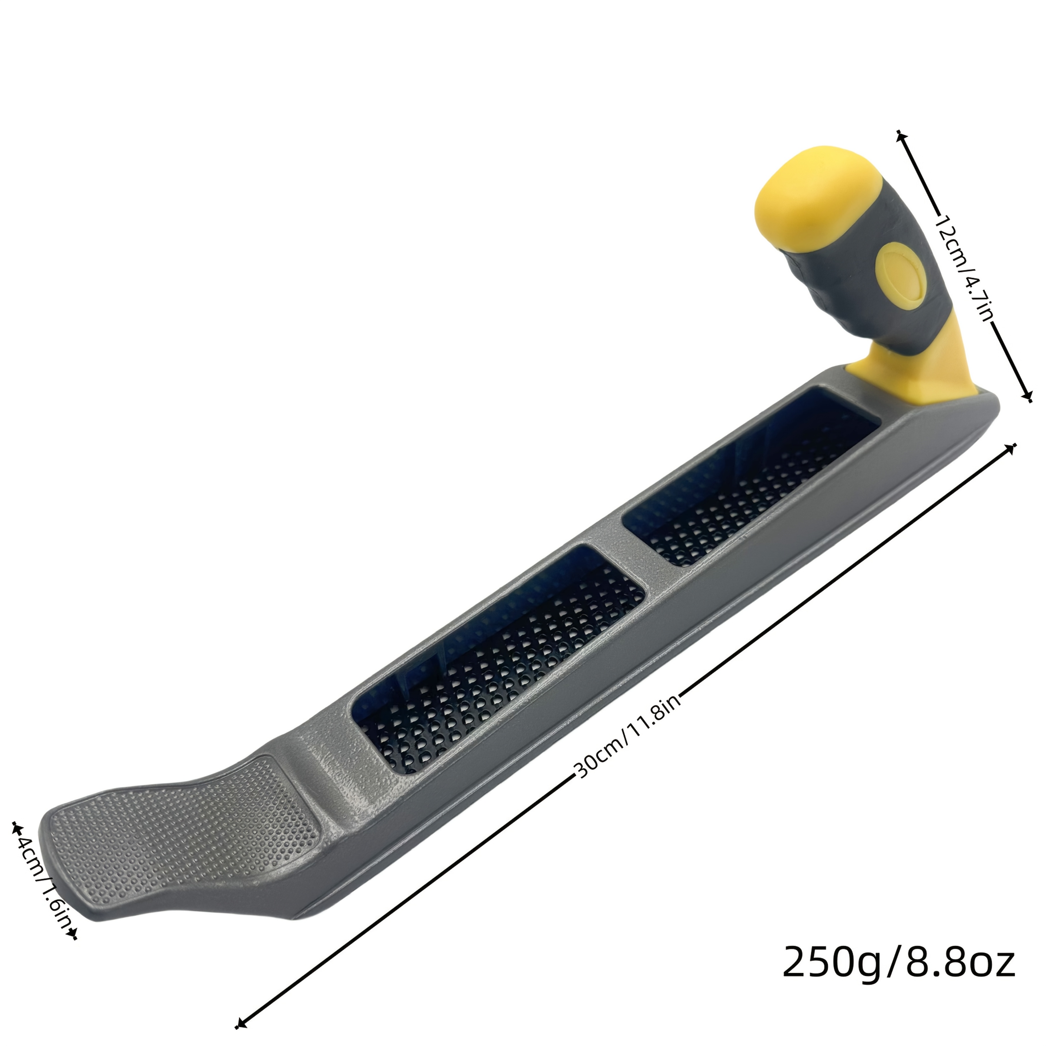 Image of A Compact Aluminum Alloy Rasp File Designed For Drywall, Ideal For Trimming Edges Of Gypsum, , Plasterboard, And Plywood, Perfect For Home Improvement And Construction Projects
