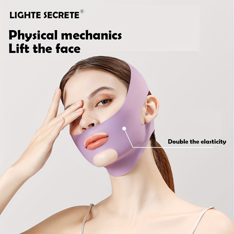 

Masque de Lifting V-Face LIGHTE - Utilisation , Amincissant & Raffermissant, Réduit Nasolabiaux, Couleurs Macaron
