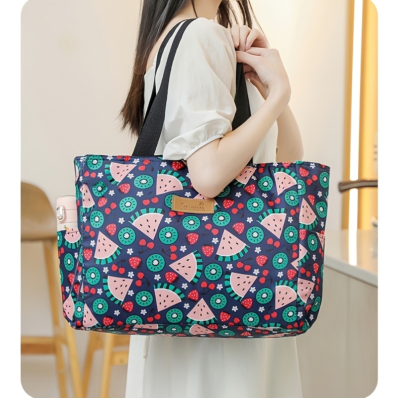 folding travel functional insulated tote bag SMIRLY Large Cooler Bag, Thermal Insulated Grocery Bags, Collapsible Cooler for Travel,Beach or Picnic: Home & Kitchen day excursions while traveling and for additional packing capacity as a personal carry Large Insulated Cooler Bag Reusable