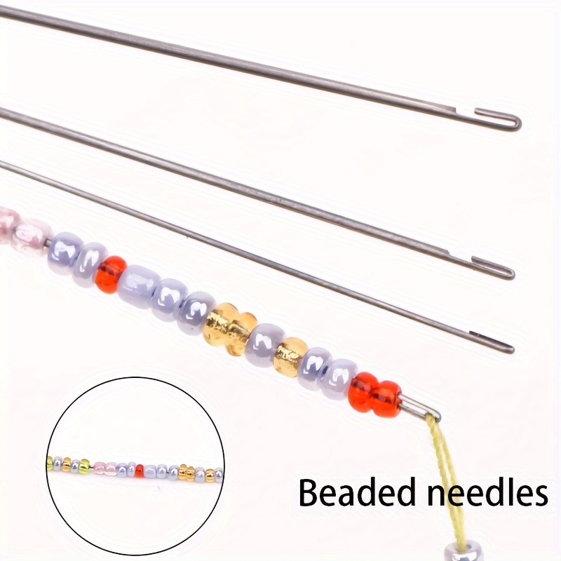 

Stainless Steel Beading Needles 9.8" - Long & Thin Making Tools For Crafting And