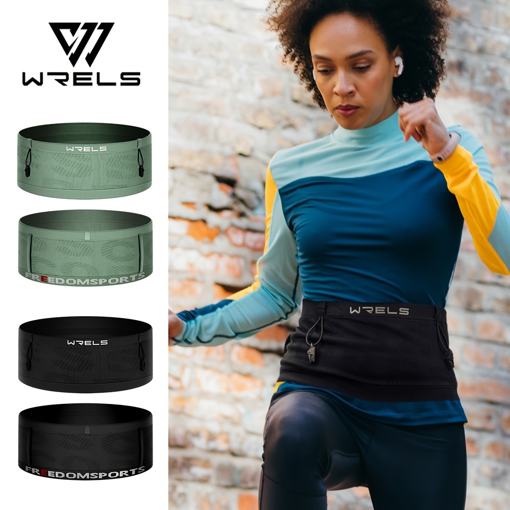 Breathable Running Waist Pack Adjustable Elastic Belt with Secure  Zipper Pocket for Fitness, Yoga, and Marathon Black, Mesh Design for