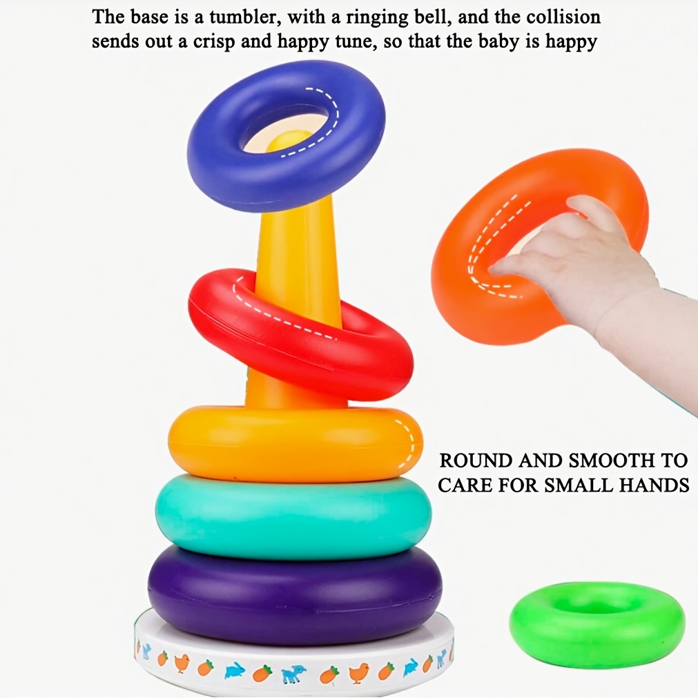 Rainbow Tower Stacking Toy, Learning & Sensory Play