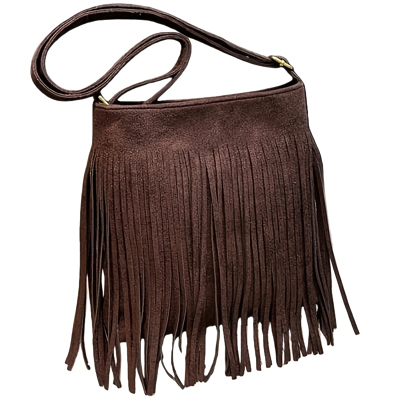 TEMU Bohemian Style Handbag With Adjustable Shoulder Strap And Safety Closure, Suitable For Daily And Formal Occasions. Minimalist Stylish Handbag,