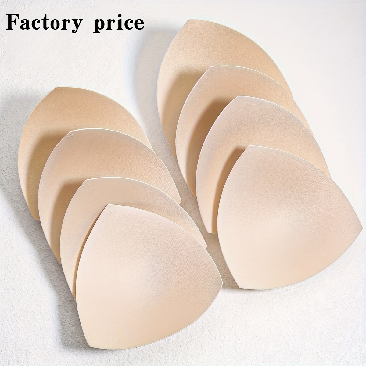 Fashion 3 Pairs Bra Pads Inserts Sew In Sport Bra Cups For Bikini Top White, Sew - Foto 3