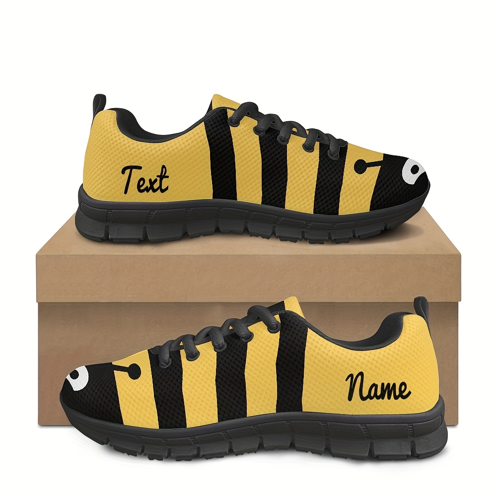 TEMU Text/logo Ized Eva Sneakers - Lightweight Breathable Non-slip Low-top Walking/running Shoes For , Name/number/slogan Gift, Spring Summer Casual
