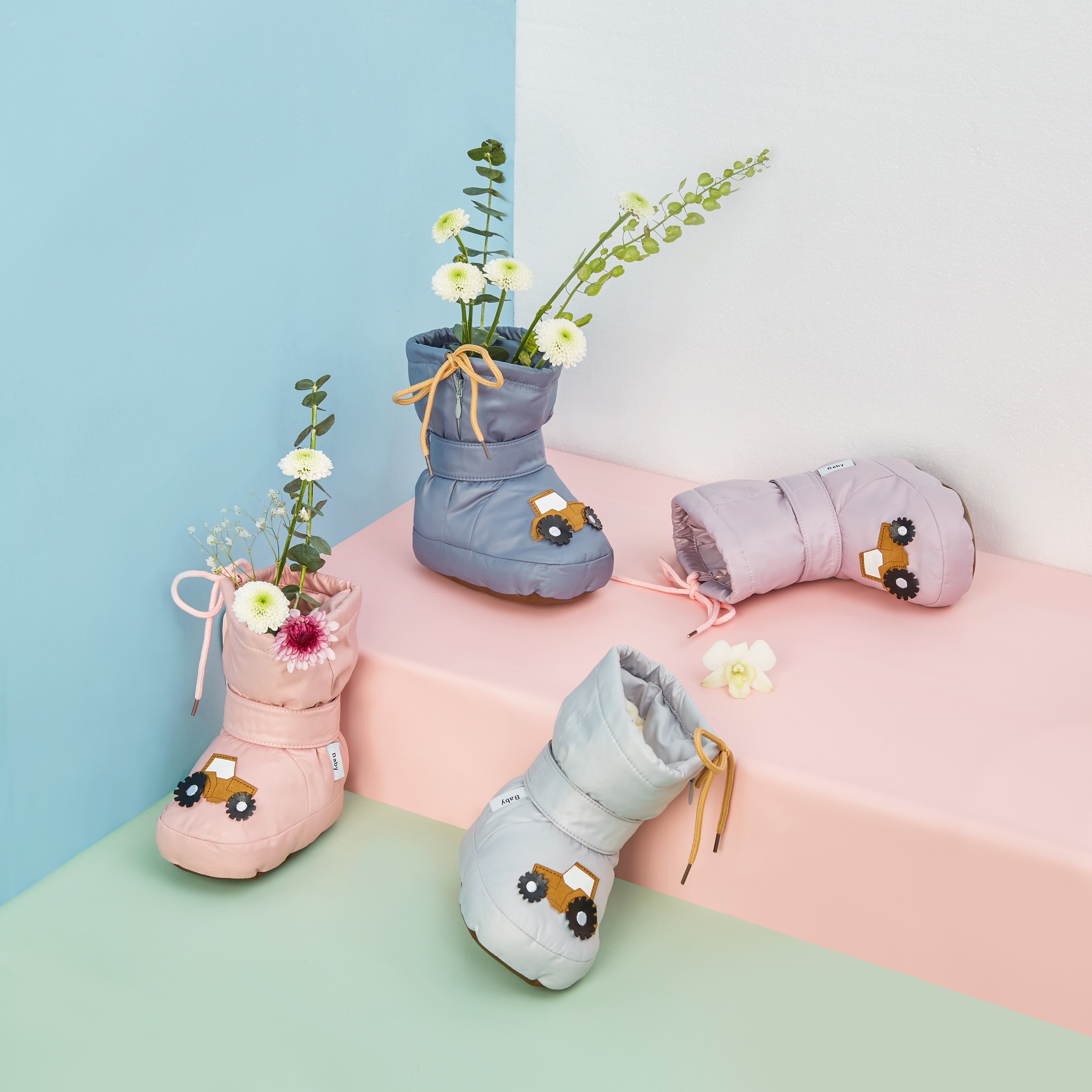 

Casual Cute Pattern Boots For Baby Girls Boys, Wear-resistant Warm Comfy Boots For Autumn And Winter