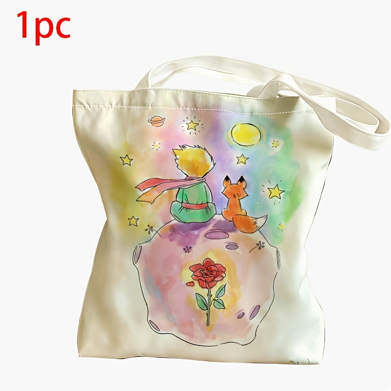 TEMU 1pc Little Prince Cloud Back Stylish Shopping Bag Use, Commuting, And Beach Trips. An Ideal Gift For Birthdays, , Father's Day, And Graduation
