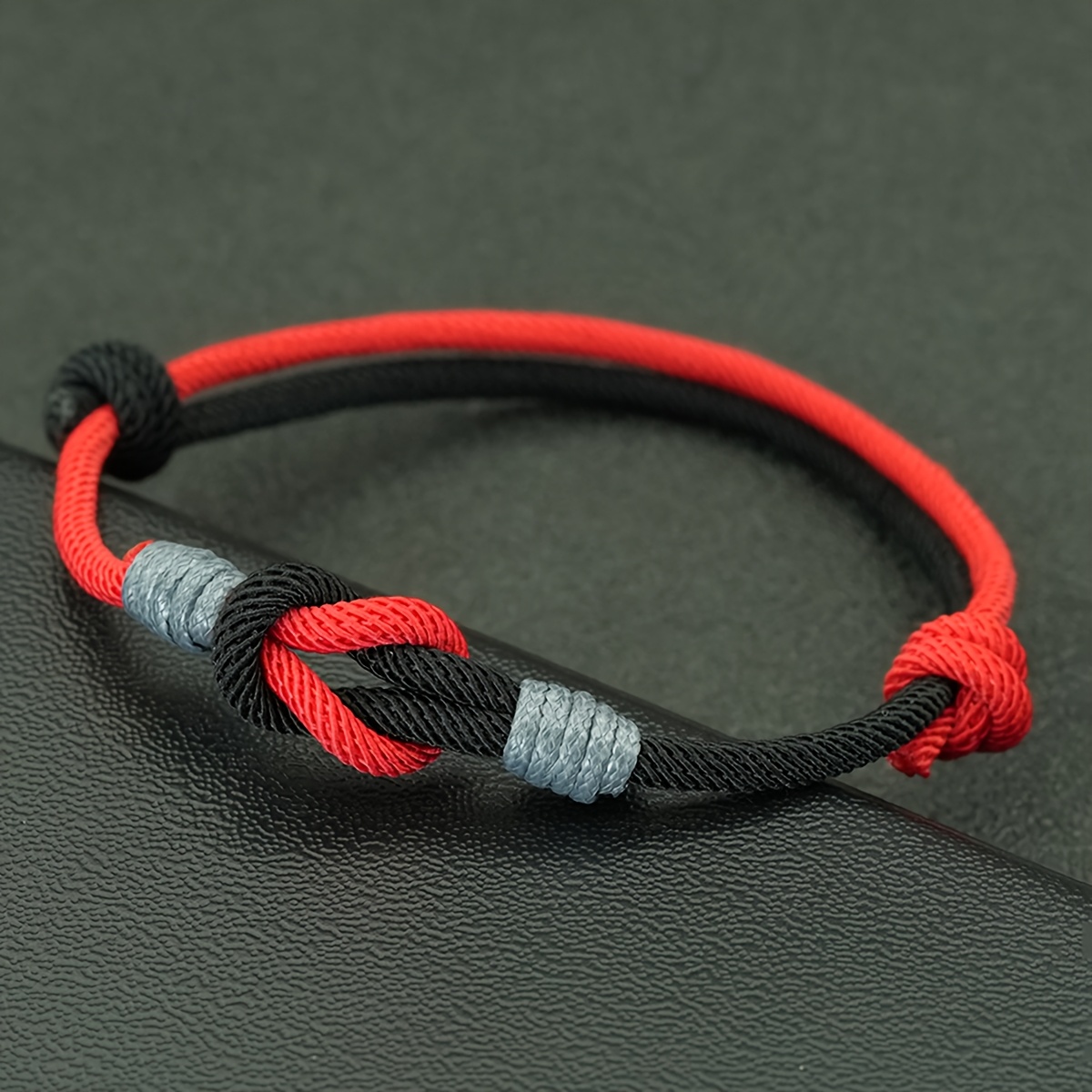 Men's Minimalist Braided Cord Bracelet, Handmade