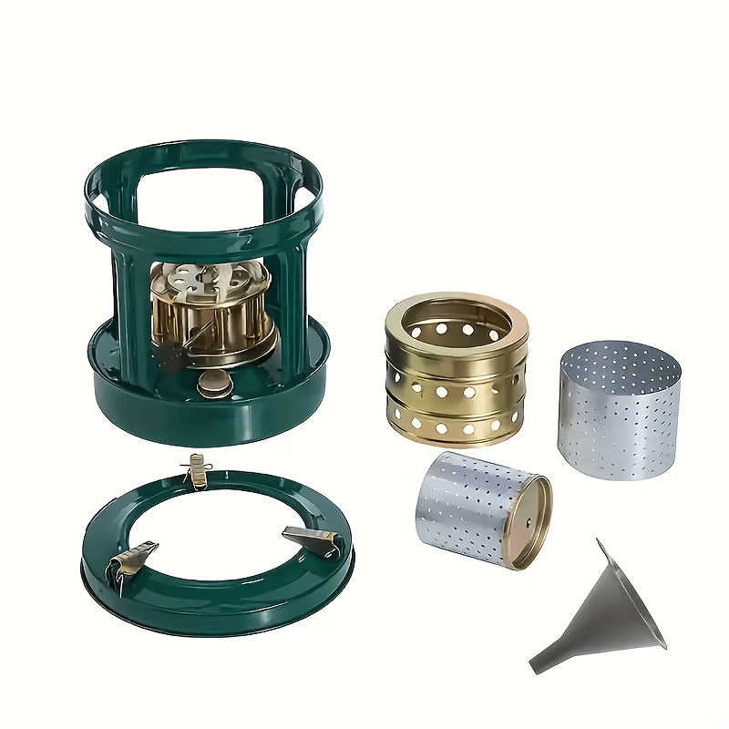 TEMU 1 Lightweight Portable Camping Stove- Compact Outdoor Cooking Stove With Sturdy Legs And Windproof Design, No Fuel/power/matches/magnesium Rod