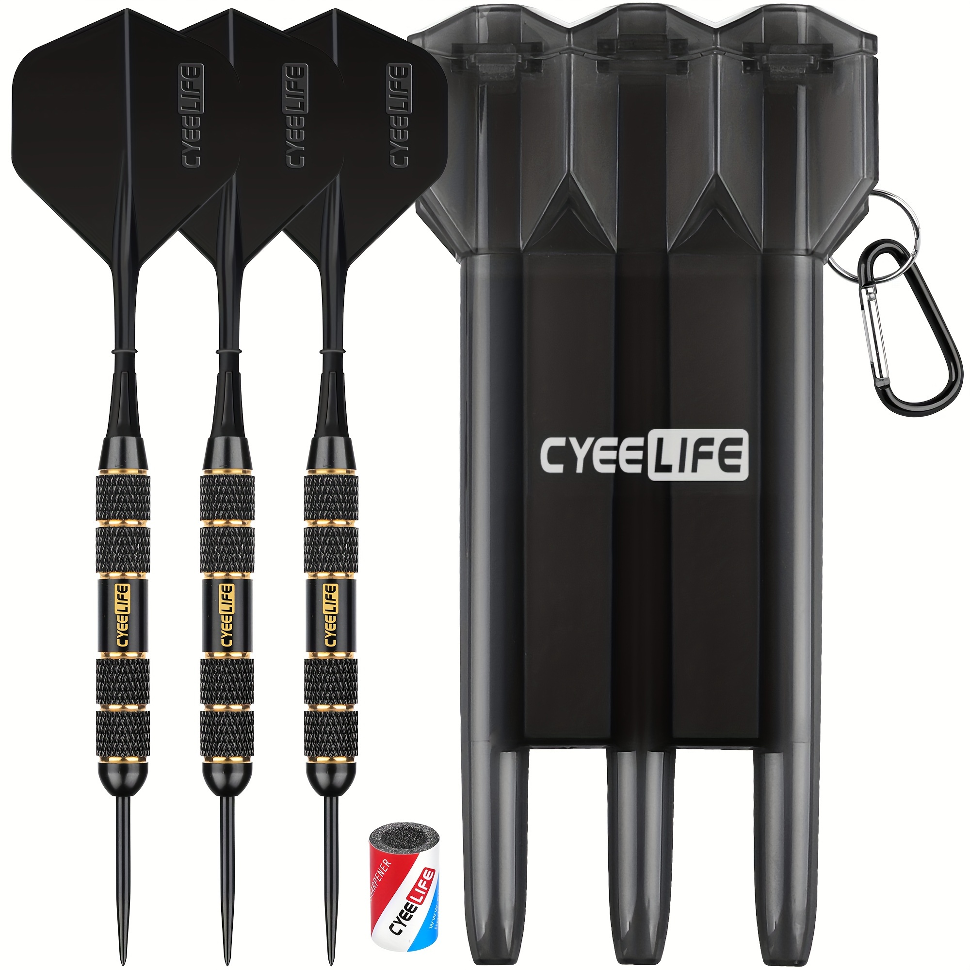 

Cyeelife 3pcs/set, 24g Darts With Storage Box, Metal Darts For Outdoor Sports