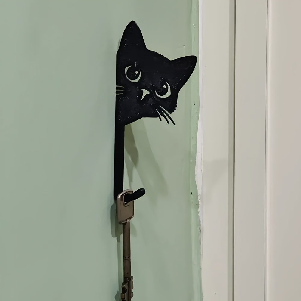 TEMU Porte-clés chat qui jette un coup d'œil