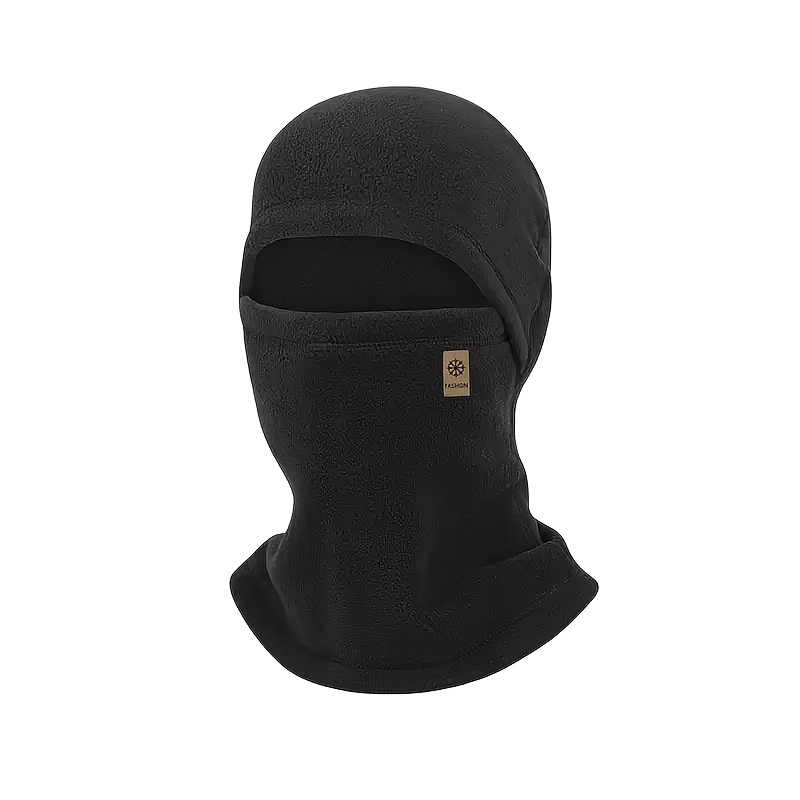 TEMU Autumn Winter Fleece Balaclava Hat Warm -one Headwear Suitable For Outdoor Cycling Hiking Multi-colors