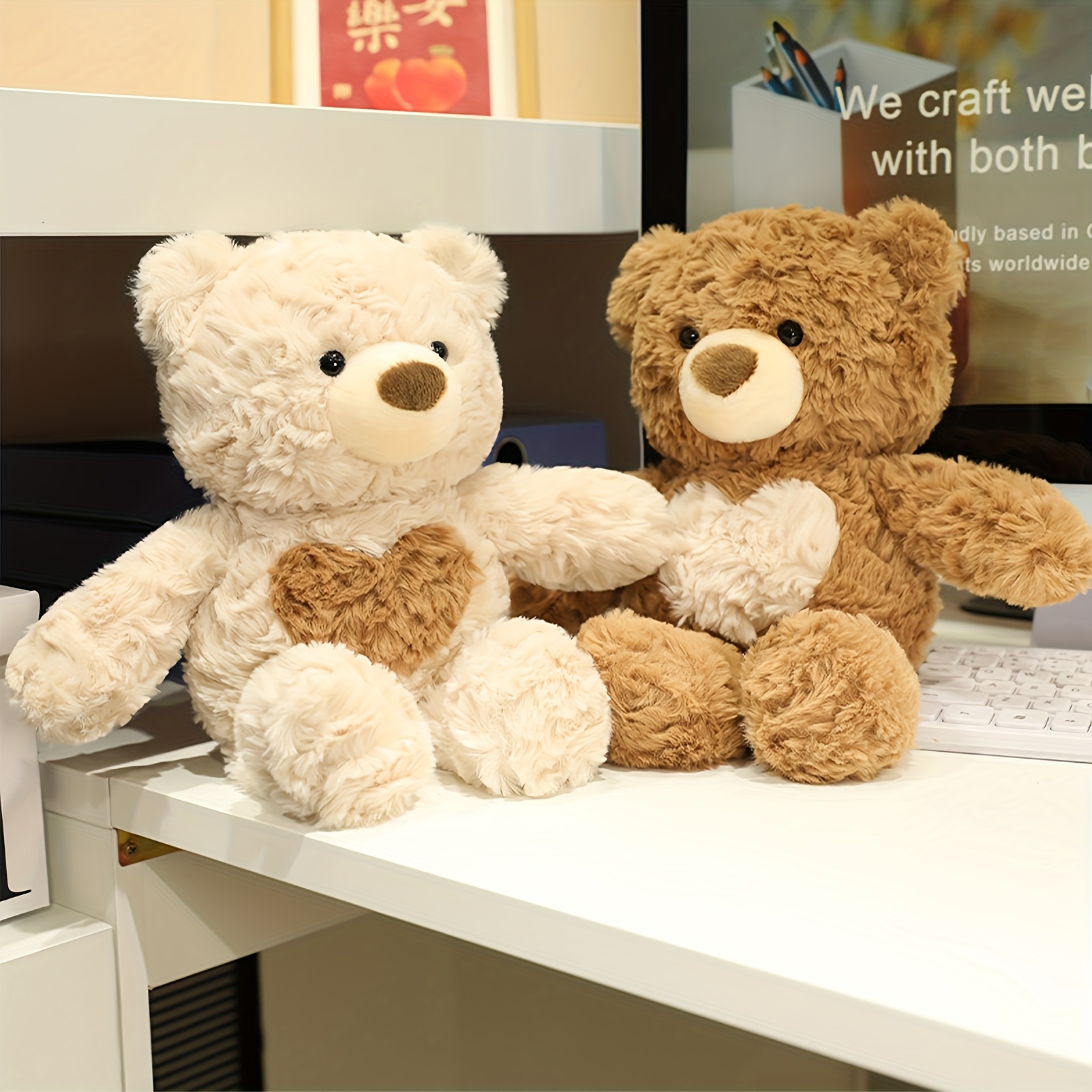 35cm/13.78in   de peluche con   de amor kawaii panda, animales de peluche súper  , regalo adorable   para niños y niñas,   de  , decoración navideña para el hogar