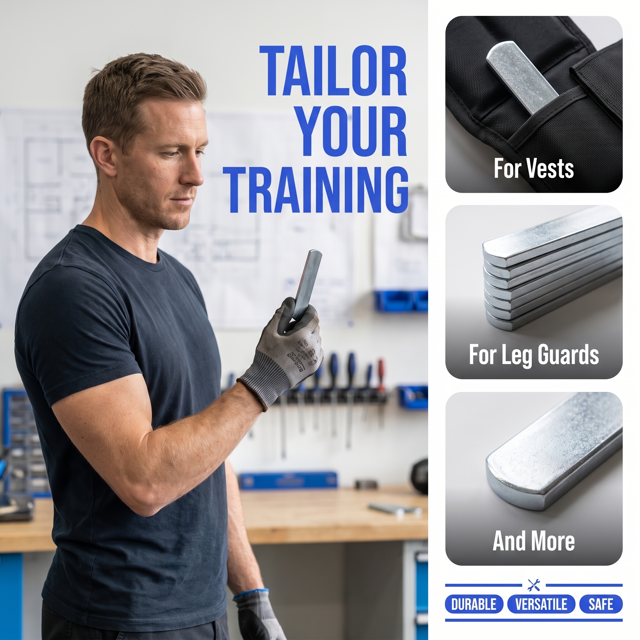 Adjustable Weighted 16pcs Weight Plates for Strength Training