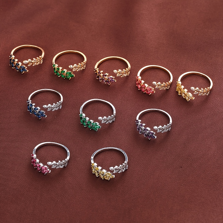 Women's Elegant Wheat Ear Design Ring, Pastoral Style