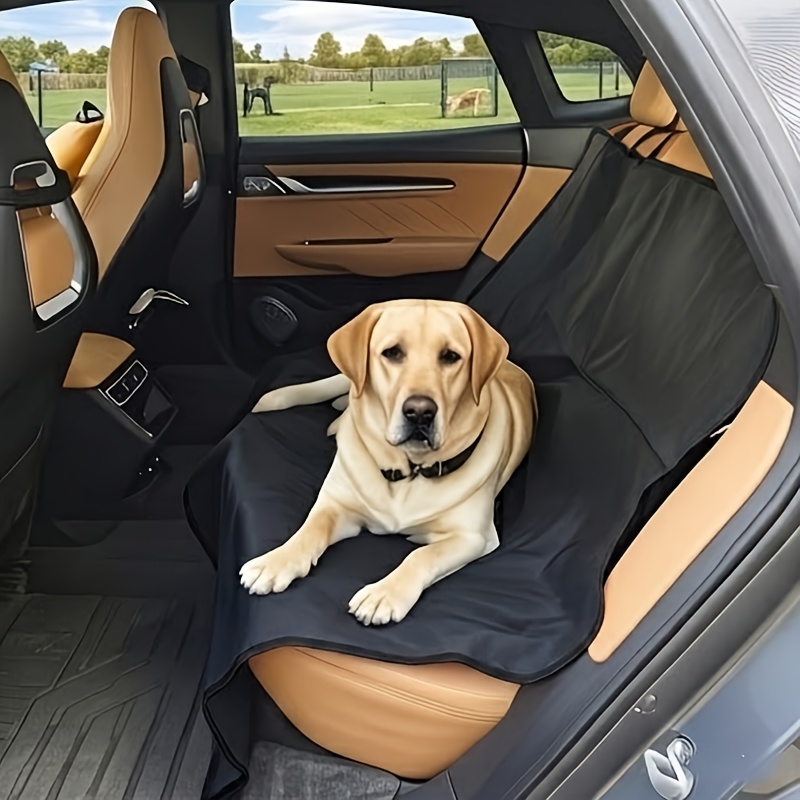 TEMU Protection de Siège Arrière de Voiture pour Animaux de Compagnie, Housse de Siège Anti-Rayures pour Chien avec Bords Surélevés, Antidérapante,