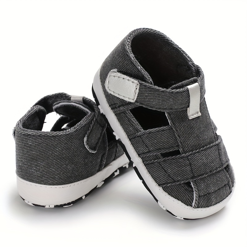 Casual Solid Color Sandals For Baby Boys, Breathable Lightweight Walking Shoes For Spring Summer