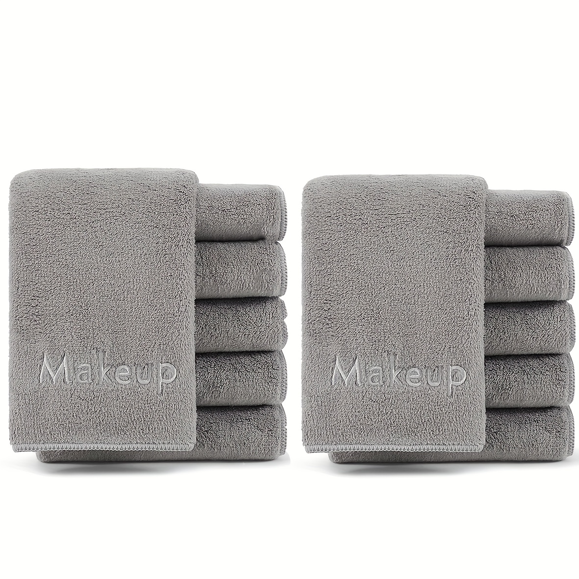 TEMU Paño Desmaquillante - Toalla Facial de Microfibra de Vellón Coral para Dedos, Toallitas para Manos y Maquillaje
