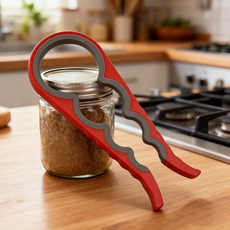 TEMU This Is A 2pcs Set Featuring A Can Opener With An Ergonomic Handle That Prevents Slipping. Designed For Easy Operation, Making It Ideal For With
