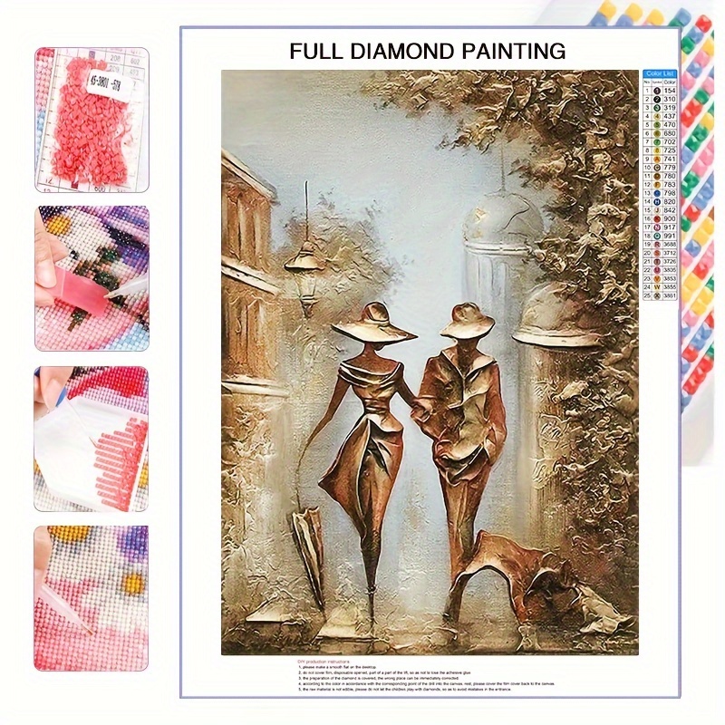 

5D DIY Diamant Peinture, Plein Diamant Peinture Avec Diamant Art, Par Numéro Kits Broderie Strass Pour Décoration Murale