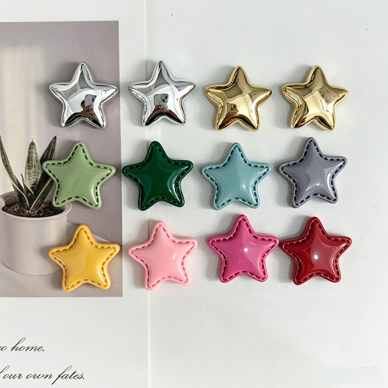 TEMU Lot de 12 aimants de réfrigérateur colorés en résine d' - Décorations mignonnes adaptées aux cuisines, bureaux, tableaux , casiers et