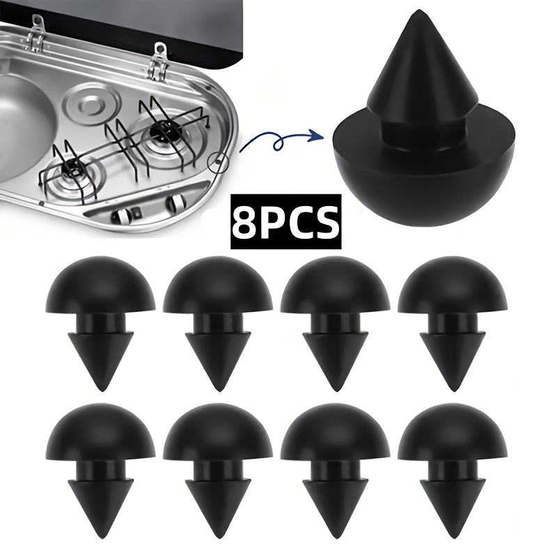 TEMU 8/16 piezas de accesorios para vehículos RV, protectores de utensilios de cocina y componentes de muebles para caravanas y autocaravanas