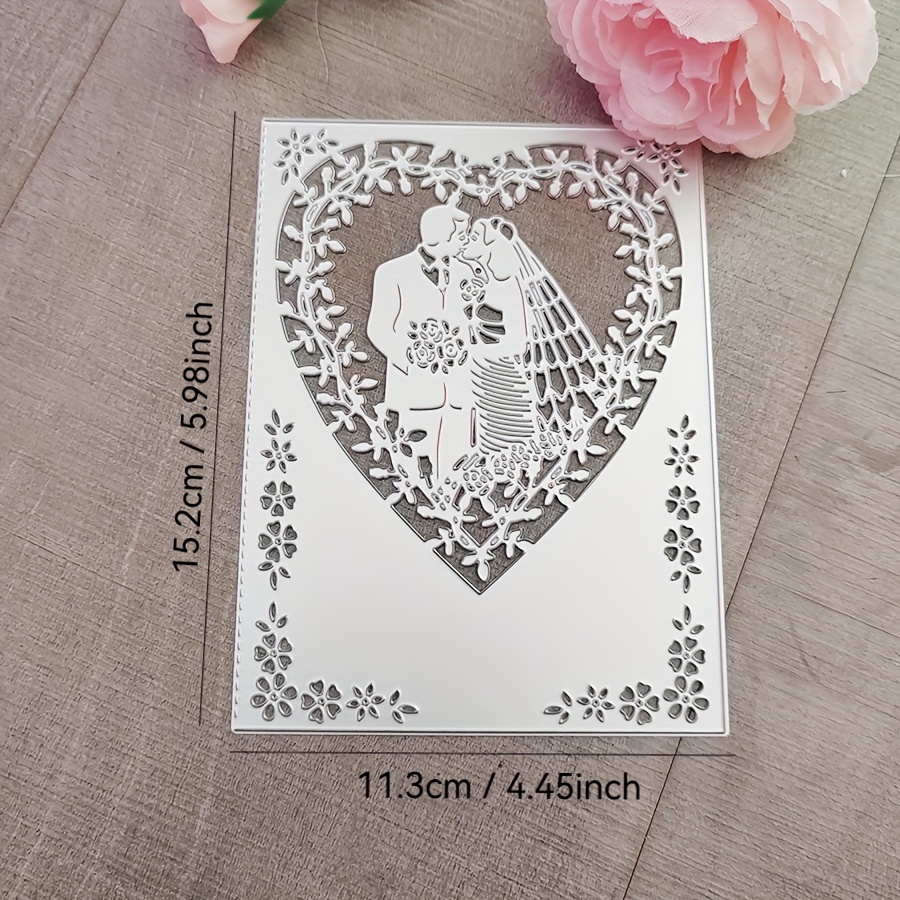 Image of Cut Dies Are Used For Wedding Handmade Greeting Cards, Groom And Bride Invitation Letters, Metal Cutting Dies, Cutting Knife Molds, Home Decoration Making Molds, Stamping Die