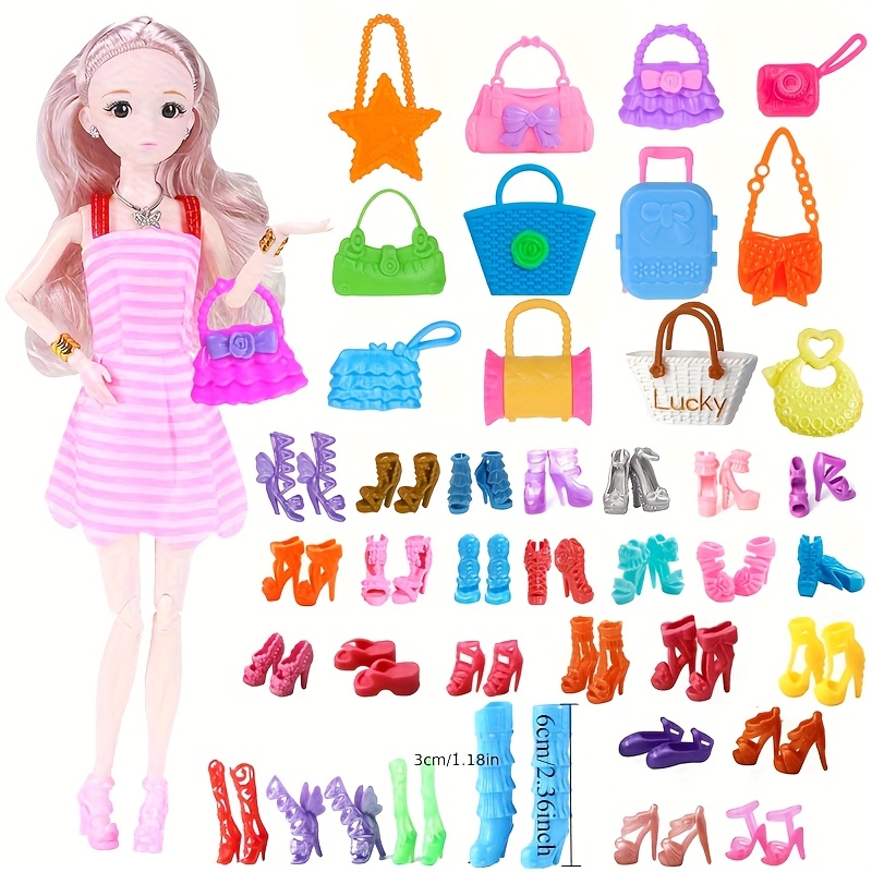 conjunto accesorios vestir muñecas moda 20 piezas Temu El