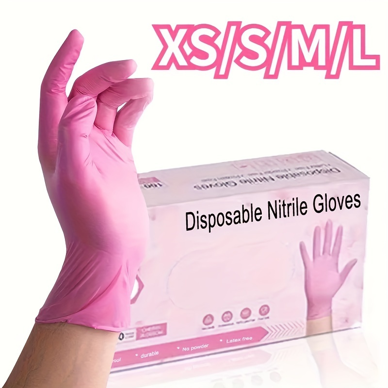 

Waterproof Disposable Nitrile Gloves - Ambidextrous, Powder-free, Latex-free, Tear-resistant - Suitable For Outdoor, Bathroom, Toilet, Kitchen Use - Foodservice Grade Gloves