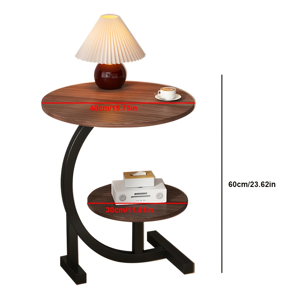 Image of 2-tier Sofa Side Table - - . Suitable For Placing Coffee And Snacks. Furniture For The Living Room And Bedside In The Bedroom, Minimalist Nordic Style Furniture