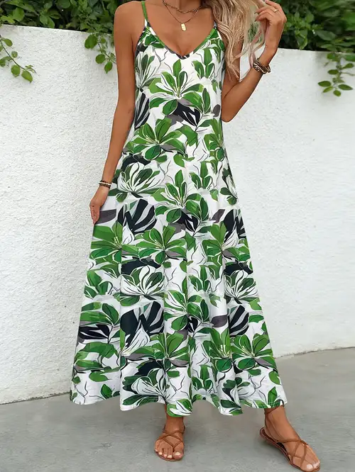 flowy island dresses Summer Sunlit Breeze Floral Maxi Sundress