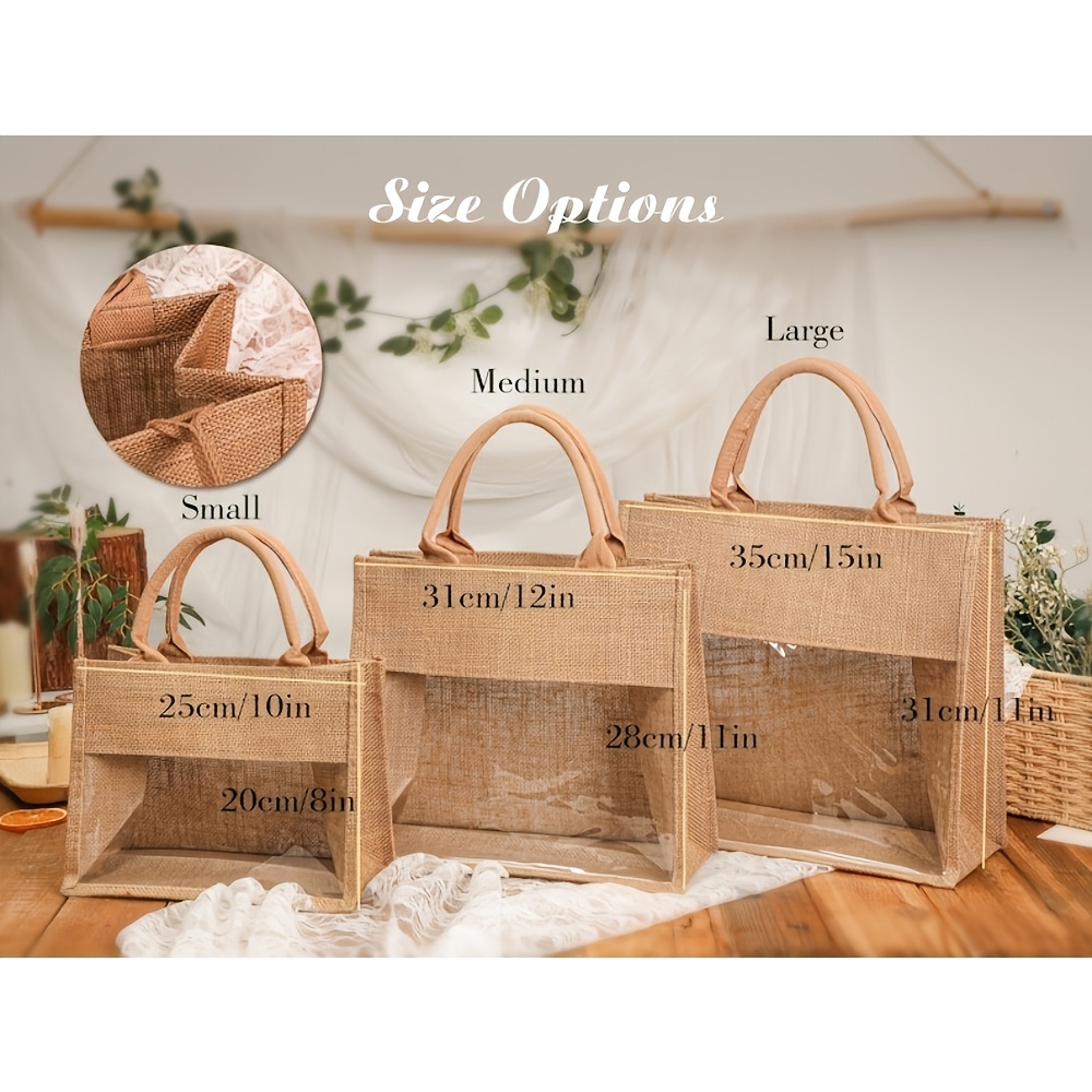 TEMU Sacs Cadeaux à Main, Coffrets Cadeaux pour d', Sacs Cadeaux de Plage, Cadeaux pour d', Cadeaux pour Enterrement de Vie de Fille, Sacs en Jute,