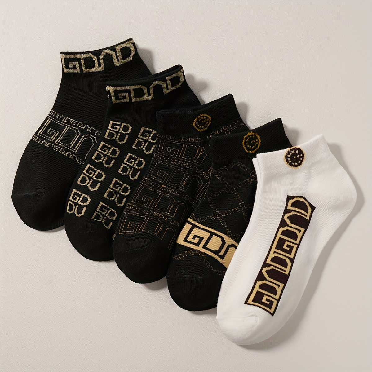 5-pair Breathable, Comfortable, And Soft Socks