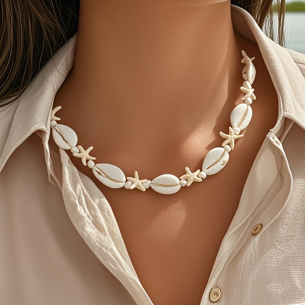 2pcs Boho Spring Summer Shell Jewelry Set
