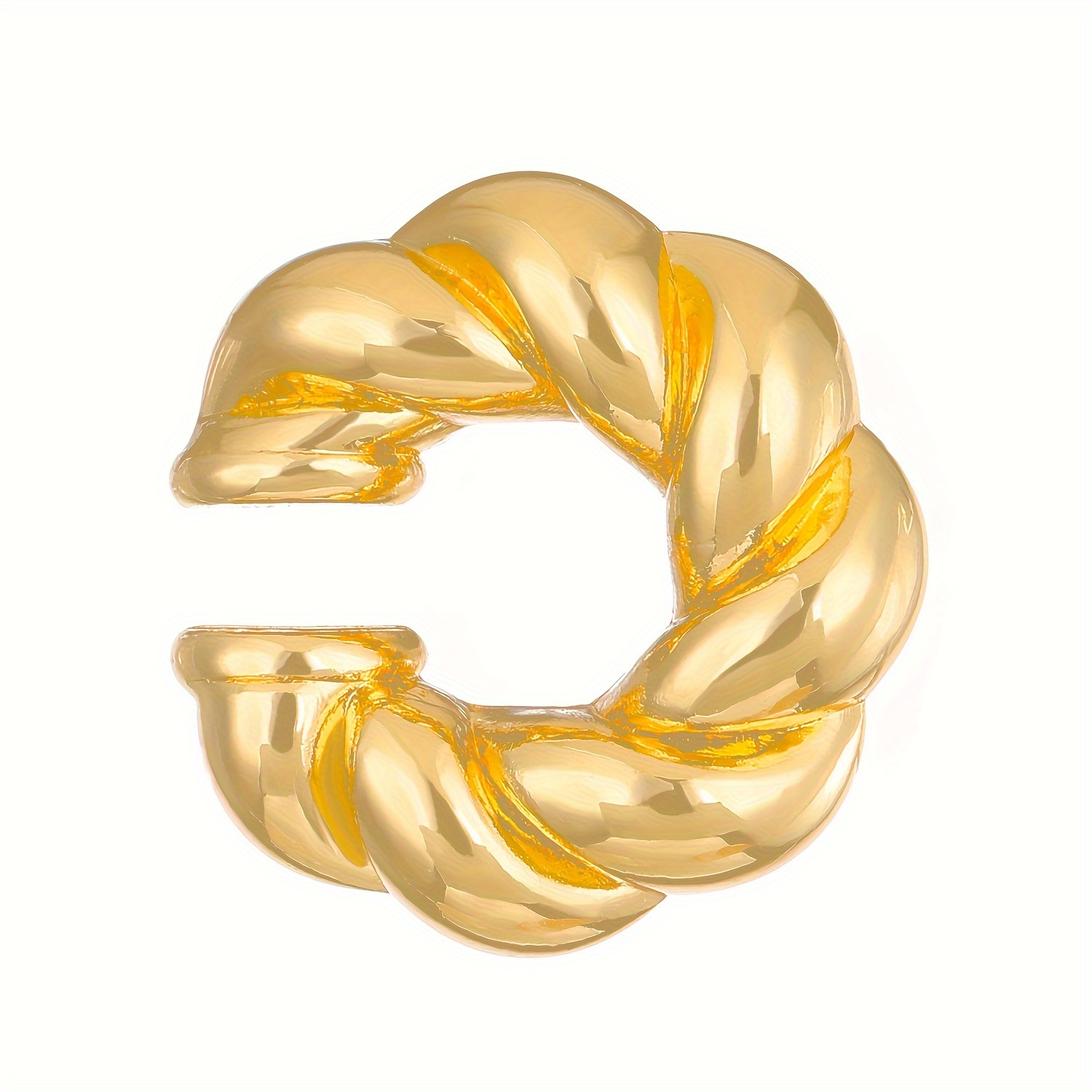 Set of 4 Thread Stripes Ear Clips Vintage High-end Ins Style Ear Accessories