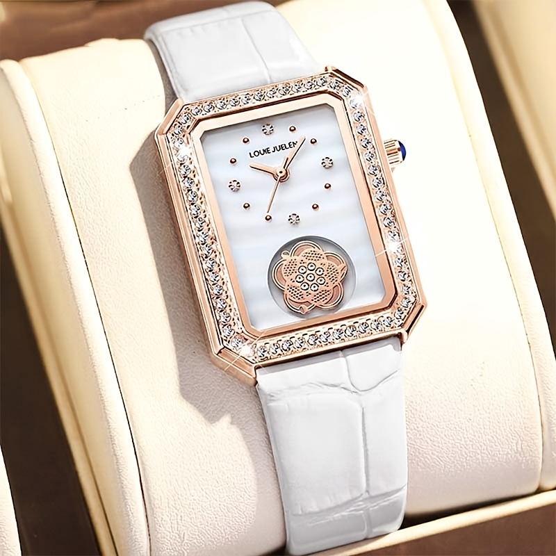 Image of Women's Fully Automatic Mechanical Watch, Fashionable Watch, Classic Square Elegant And Stylish Versatile Women's, Luxury Calendar Wristwatch
