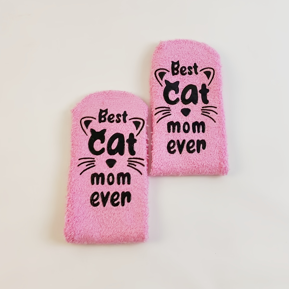TEMU A Pair Of Non-shedding Coral, The Best Cat Towel Floor Socks. Thickened For With Breathable Fabric That Feel Stuffy —perfect As Novelty Items Or