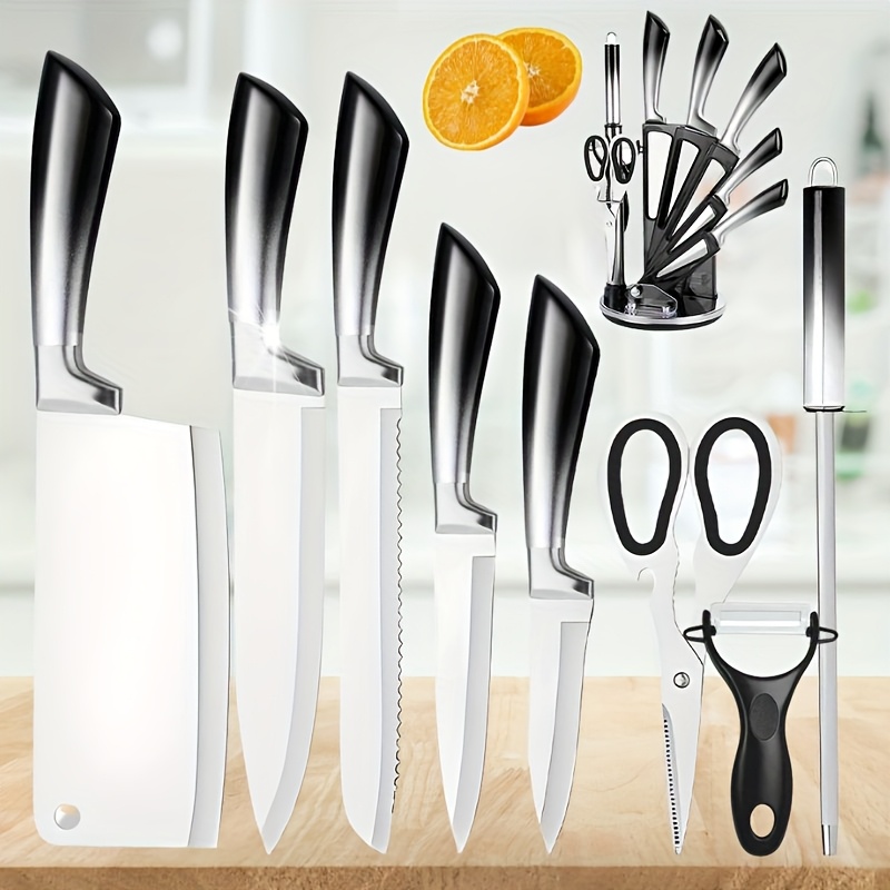 2-teiliges messerset: 19,05 cm küchenmesser 20,32 cm schneidemesser für fleisch, gemüse, obst, kochen, camping, grillen. küchendekorationszubehör, für geschäftige küchen, geschenk für professionelle anfänger | Schau Dir Die Heutigen Angebote An