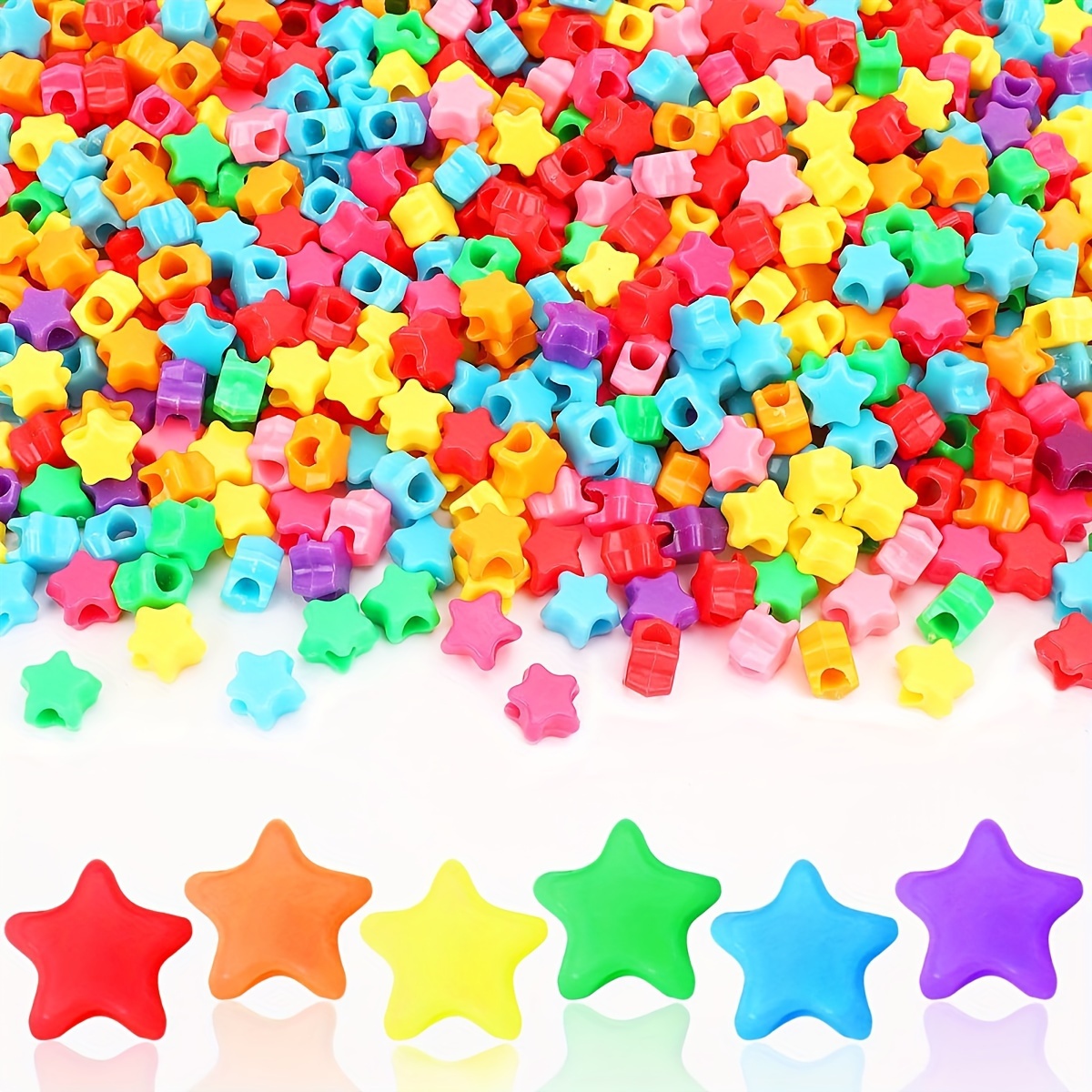 

200pcs Pony - Spacer For , Necklaces, Bracelets & Crafts - For Decorations